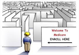 A sketch with Welcome to Medicare Enroll Here